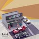 thumbnail image 3 of 1/64 simulación escena callejera telón de fondo colección calle esquina tienda para personajes coches muñecas Diorama accesorio, 3 of 9