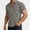 Gray, variant on CHUMUD Shirts for Men Summer Button Down Turn Down Collar Shirt Short Sleeve Casual Tops