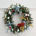 thumbnail image 5 of 24PCS Light Blue Velvet Christmas Tree Bows Door Garland Decor Vintage Wreath Bow (3/8'' Width, 5 * 7 inch), 5 of 12