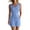 Light Blue, variant on WAGUTH Women's Belted Cotton Linen Rompers V Neck Sleeveless Button Down Jumpsuit Casual One Piece Shorts with Pockets for Summer