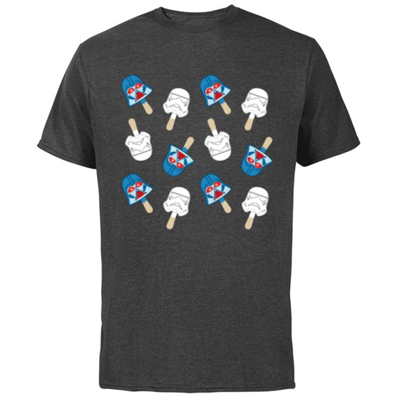 Star Wars Darth Vader Pops July 4th - Short Sleeve Cotton T-Shirt for Adults - Customized-Charcoal