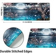 thumbnail image 2 of Pink Cherry Blossom Gaming Mouse Pad XL Sakura Tree Blue Ocean Moon Night Extended Big Large Desk Mat Non-Slip Rubber Base Stitched Edge Long Keyboard Mousepad for PC Computer Laptop,31.5×11.8 in, 2 of 6