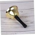 thumbnail image 5 of 2pcs Wooden Handle Rattle Wedding Ringer Brass Bells Church Hand Bells Cow Bell Hand Sleigh Bell Hand Call Ringing Bell Metal Hand Bell Hand Call Bell Dinner Party Wood, 5 of 5