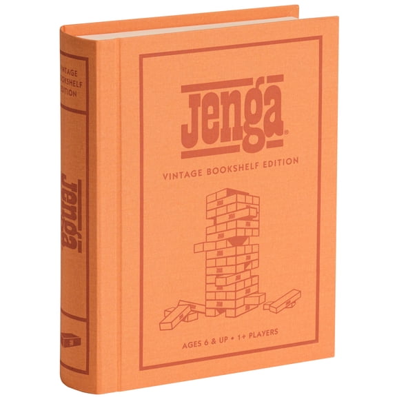 WS Game Company Jenga Vintage Bookshelf Edition