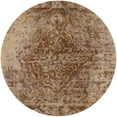 thumbnail image 1 of Ahgly Company Indoor Round Mid-Century Modern Light Copper Gold Oriental Area Rugs, 4' Round, 1 of 6