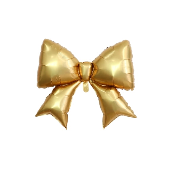 Bow Birthday Party Decorations Gold Metallic Bow Balloon for Party Setup Engagement Wedding Anniversary Occasion Bow Themed Event Decor