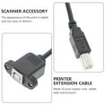 thumbnail image 3 of TEHAUX Printer Cable to USB Printer Extension Cable Black Copper Hot Plug 1Pack, 3 of 8