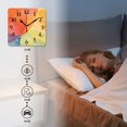 thumbnail image 4 of Square Wall Clock,Watercolor Abstract BackgSquare With Soft Colors And Gentle Gradients,Silent Non-Ticking Wall Clock Decor for Home Office Kitchen Living Room Bedroom(12inch), 4 of 4