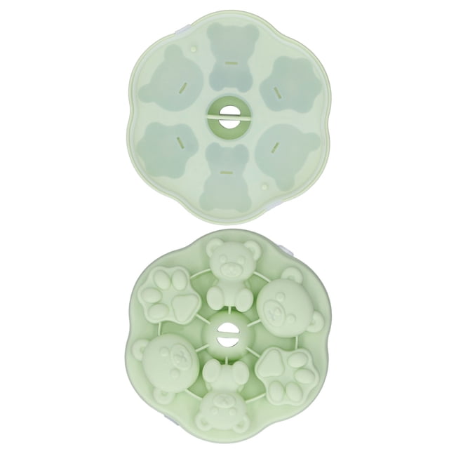 Lindo Molde de Gelatina de Silicona Oso Pata de Gato Cubo de Hielo Pastel Molde para Pudín Cocina Conpa