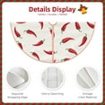thumbnail image 5 of Bingfone Christmas Tree Skirt Mat Christmas Decoration Interior 36"-Chili, 5 of 8