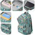 thumbnail image 4 of Pitbull Dog and Flower Floral Backpack for School,Cute School Bag,Schoolbag with Adjustable Shoulder Straps & Padded Back,16.9 Inch, 4 of 5