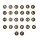 thumbnail image 1 of Qarigey 26 piezas de abalorios con letras iniciales, colgante hecho a mano, abalorio de aleación de doble cara, pendiente artesanal DIY con accesorios Ropa, zapatos y accesorios Miscelánea Negro Qarigey AP010311-07, 1 of 6