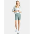 thumbnail image 3 of Athletic Works Women's and Women's Plus High Rise Bike Shorts, Size XS-4X, 3 of 5