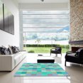 thumbnail image 7 of Ahgly Company Machine Washable Indoor Round Transitional Blue Koi Blue Area Rugs, 8' Round, 7 of 7