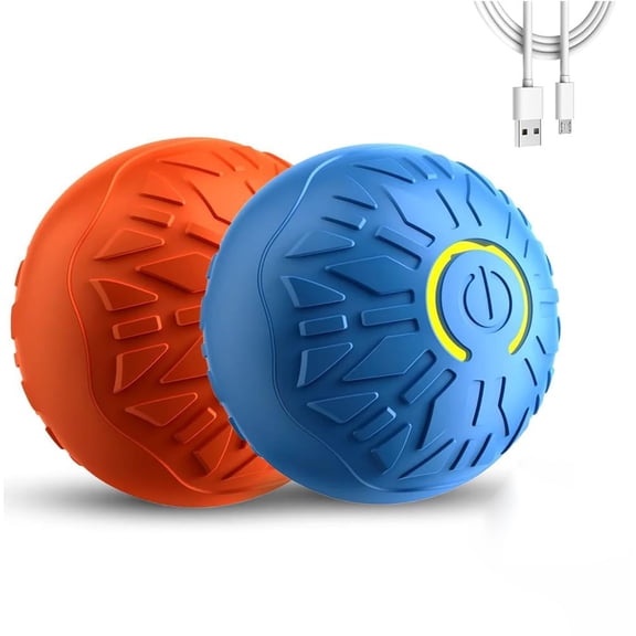 Interactive Dog Toys Dog Ball, Activated Automatic Rolling Ball, Durable Motion Activated Automatic Rolling Ball Toys for/Small/Medium/Large Dogs (2pc)