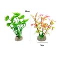 thumbnail image 2 of Se utiliza para decoración de peceras, 10 piezas de plantas altas de plástico, plantas de acuario., 2 of 5