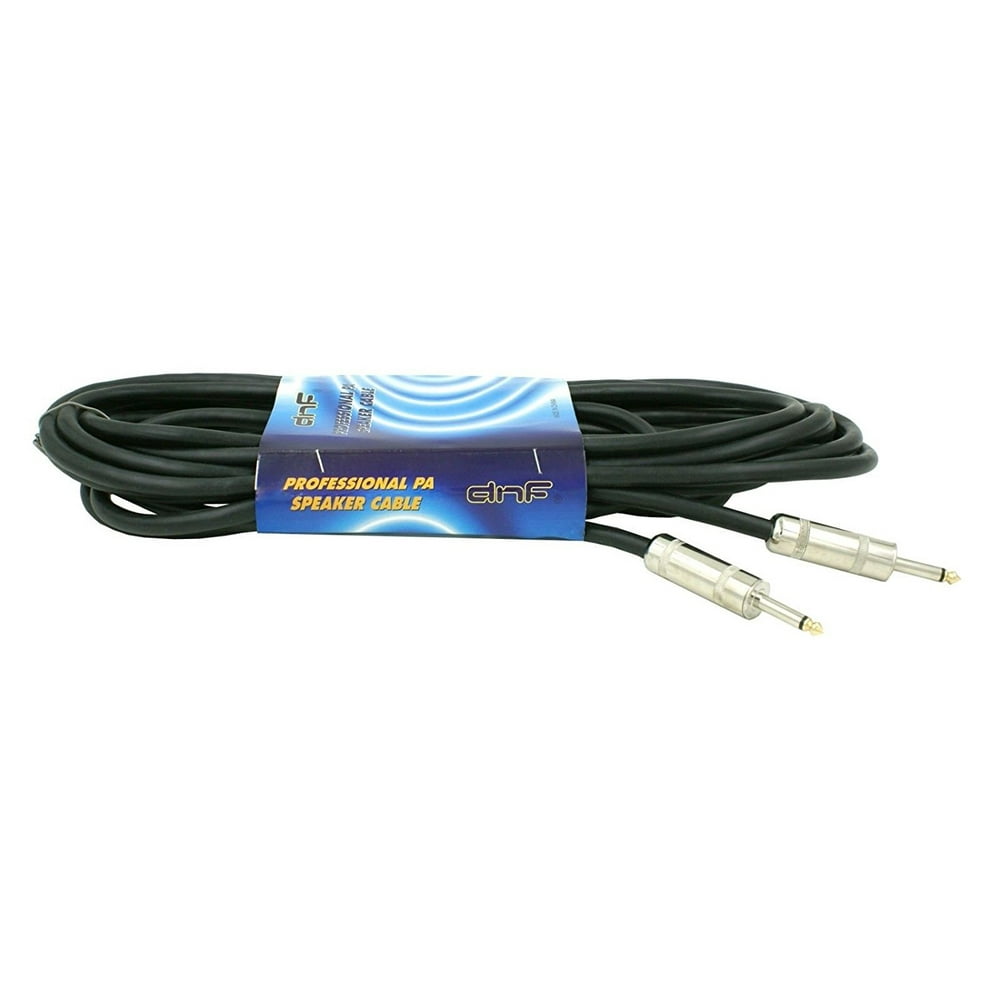 1 Pack 50 FT 1/4" to 1/4" Pro Audio PA DJ Sound Amplifier AMP to Speaker Cable Cord Walmart