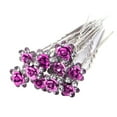thumbnail image 2 of Opvise 10 Pcs Women Fashoin Silver Plated Rhinestone Rose Flower Hair Pin Clip Hairpin, 2 of 8