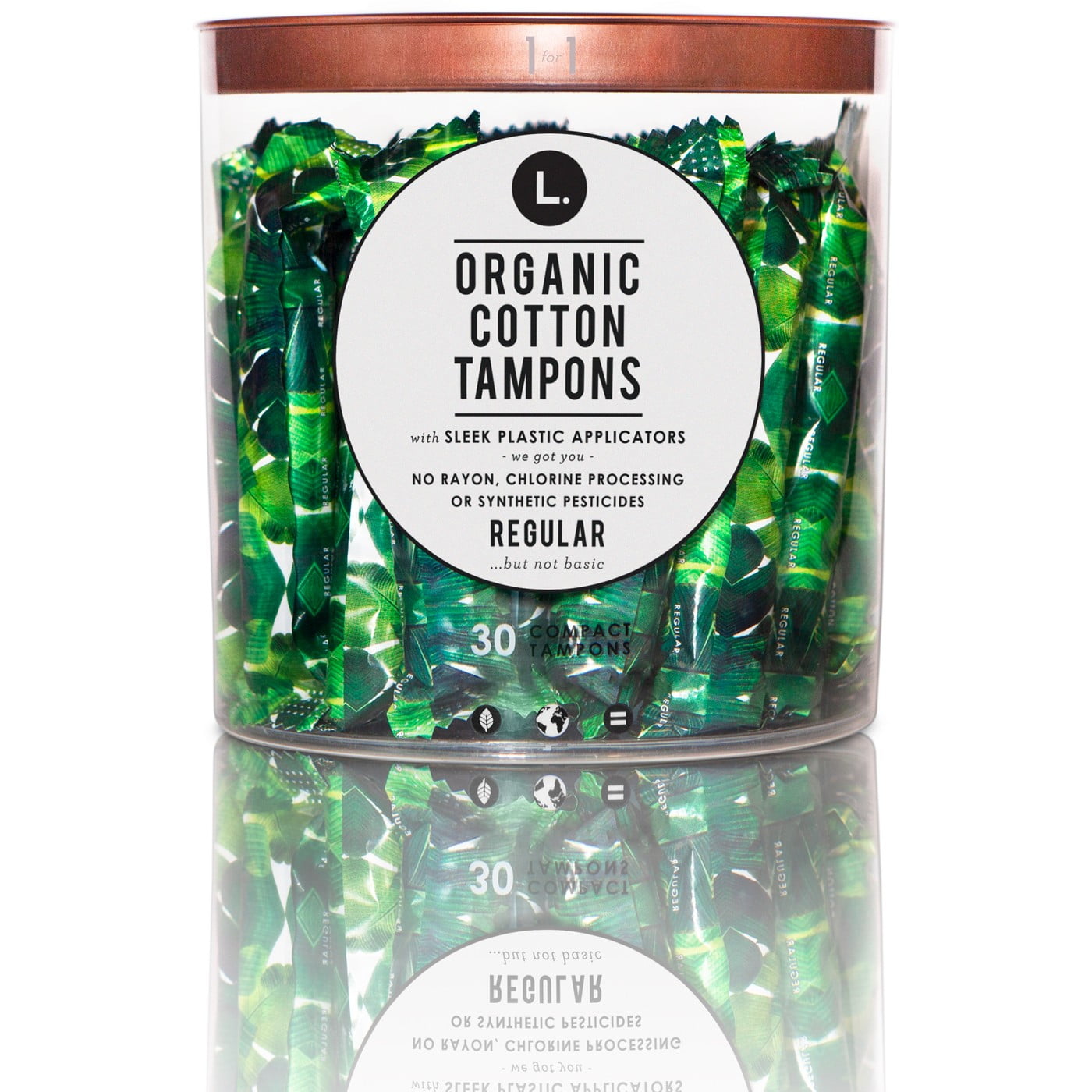 L . Organic Tampons Regular 30ct BrickSeek