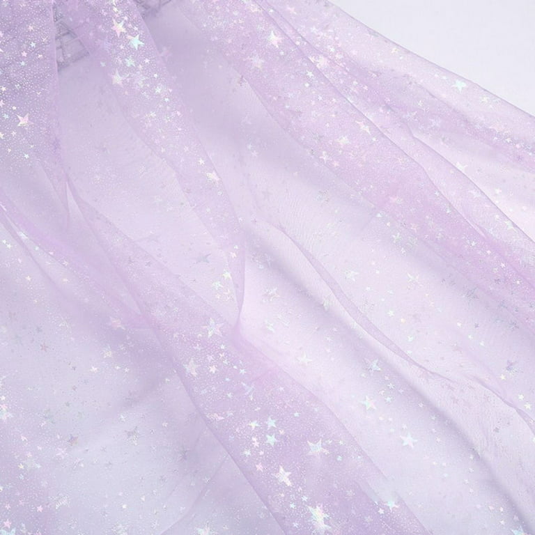 Purple Full Sequin Fabric for Dress, Purple Sequins on Mesh Fabric