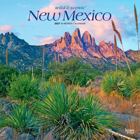 New Mexico Wild & Scenic | 2027 12x24" (Hanging) Wall Calendar | Plastic-Free