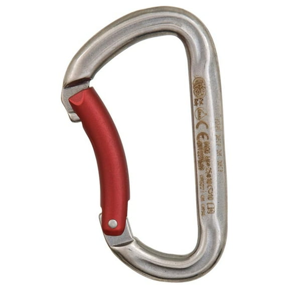 Kong Kong Stainless Steel Bent Gate Carabiner for Indoor Climbing