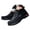 Black, variant on Men's Fashion Loafers Vintage Leather Ankle Boots Handmade Chukka Booties Daily Casual Work Office Driving Walking Shoes Black,9