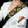 thumbnail image 2 of WYYP Sunflower Pattern Car Seat Belt Cover Pad Protect Neck and Shoulder 1Pcs, 2 of 5
