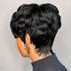 thumbnail image 4 of Peluca RUISENNA de cabello humano corto con corte de duendecillo para mujeres negras, 4 of 6