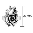 thumbnail image 7 of Vintage & Sweet Rose Flower Valentines Sterling Silver Love Ring - 6, 7 of 7