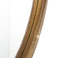 thumbnail image 4 of DecMode 33" x 33" Brown Ribbed Wall Mirror, 4 of 10