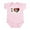Petal Pink, variant on - I Heart Wolves Infant Bodysuit - Baby Light Bodysuit, Size Newborn - 24 Months
