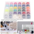 thumbnail image 1 of Sewing Spools, Durable Transparent Bobbin Case, for Handwork Embroidery with Plastic Sewing Machine Bobbins, 36 Grids, 1 of 7