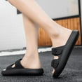 thumbnail image 3 of Soft Sole Home Slippers Men Summer Adjustable Buckle Non-Slip Beach Flip Flops Man Comfortable Thick Bottom Platform Sandals tzw, 3 of 7