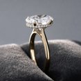 thumbnail image 6 of vylahjewellery Oval Cut Hidden Halo Engagement Ring, Anniversary Gift for Women, Vintage Bridal Ring with Matching Band, Classic Wedding Ring, 6 of 8