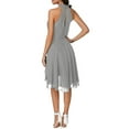 thumbnail image 5 of LilyLLL Womens Sexy Halter Chiffon Mini Dress Evening Cocktail Party Formal Dresses, 5 of 5