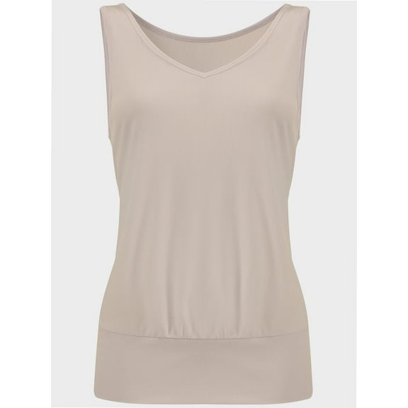 Women's Summer V Neck Tank Top Basic Sleeveless Casual Fit Shirts