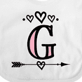 thumbnail image 4 of Inktastic Letter G Monogram Tribal Arrow Girls Baby Bib, 4 of 4