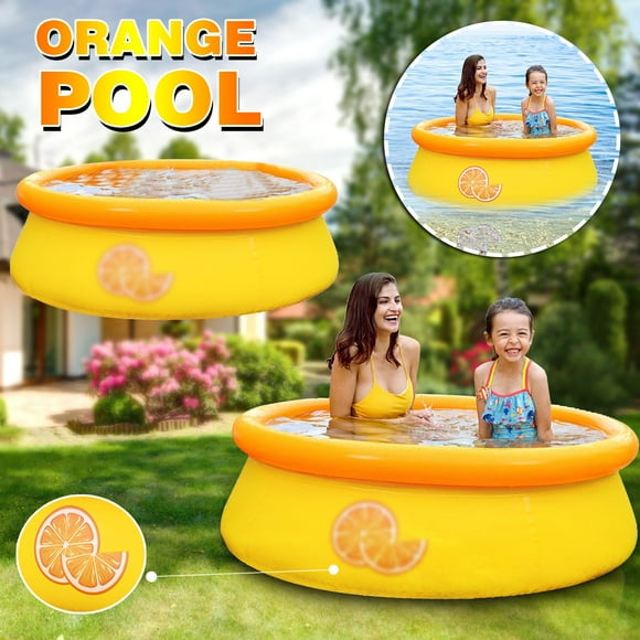 EGNMCR Pool Accessories, Sports & Outdoors Inflatable Swimming Pool, Children's Outdoor Play, Orange Shape Swimming Pool Swimming pool