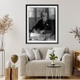 thumbnail image 4 of Historic Framed Print, [Gerardo Machado y Morales, 1871-1939, half-length portrait, seated at desk, facing left], 17-7/8" x 21-7/8", 4 of 9