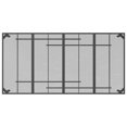 thumbnail image 3 of vidaXL Table de Jardin Anthracite 200x100x72 cm Treillis en Acier, 3 of 4
