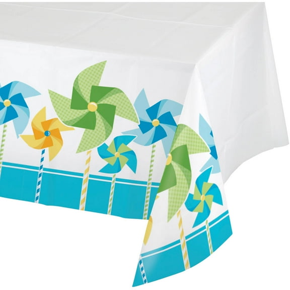 Turning One Boy 1st Birthday Party Decoration Plastic Tablecover