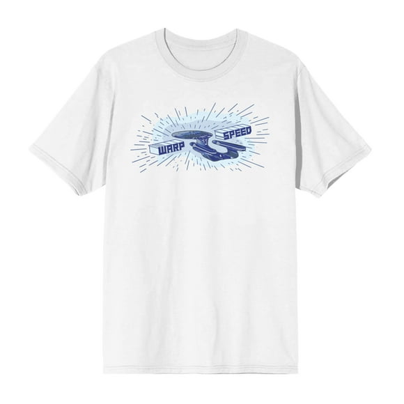 Star Trek The Next Generation Warp Speed White T-Shirt