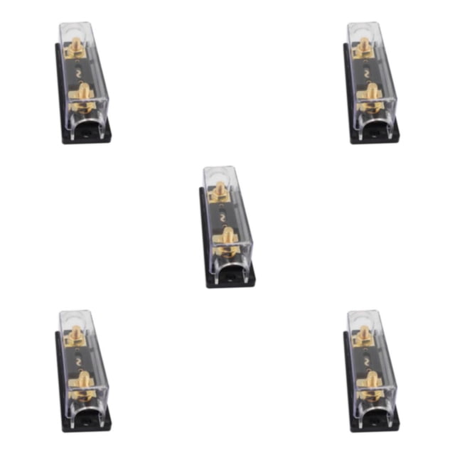 Scienceny Portafusibles Anl para protección automotriz Portafusibles automotrices duraderos y confiables Portafusibles base negra 60A Type2 NO2
