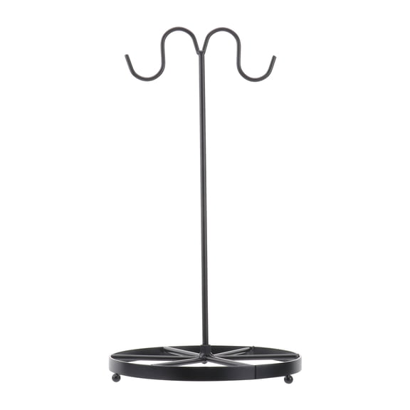 RENACLIPY Black Metal Banana Stand Hook Curved Design for Fruit Display and Secure Holding in Kitchen or Market