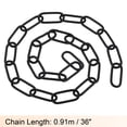 thumbnail image 2 of Uxcell 36" Long Hook Rings Connectors Pendant Light Fixture Chain Black 1 Set, 2 of 5