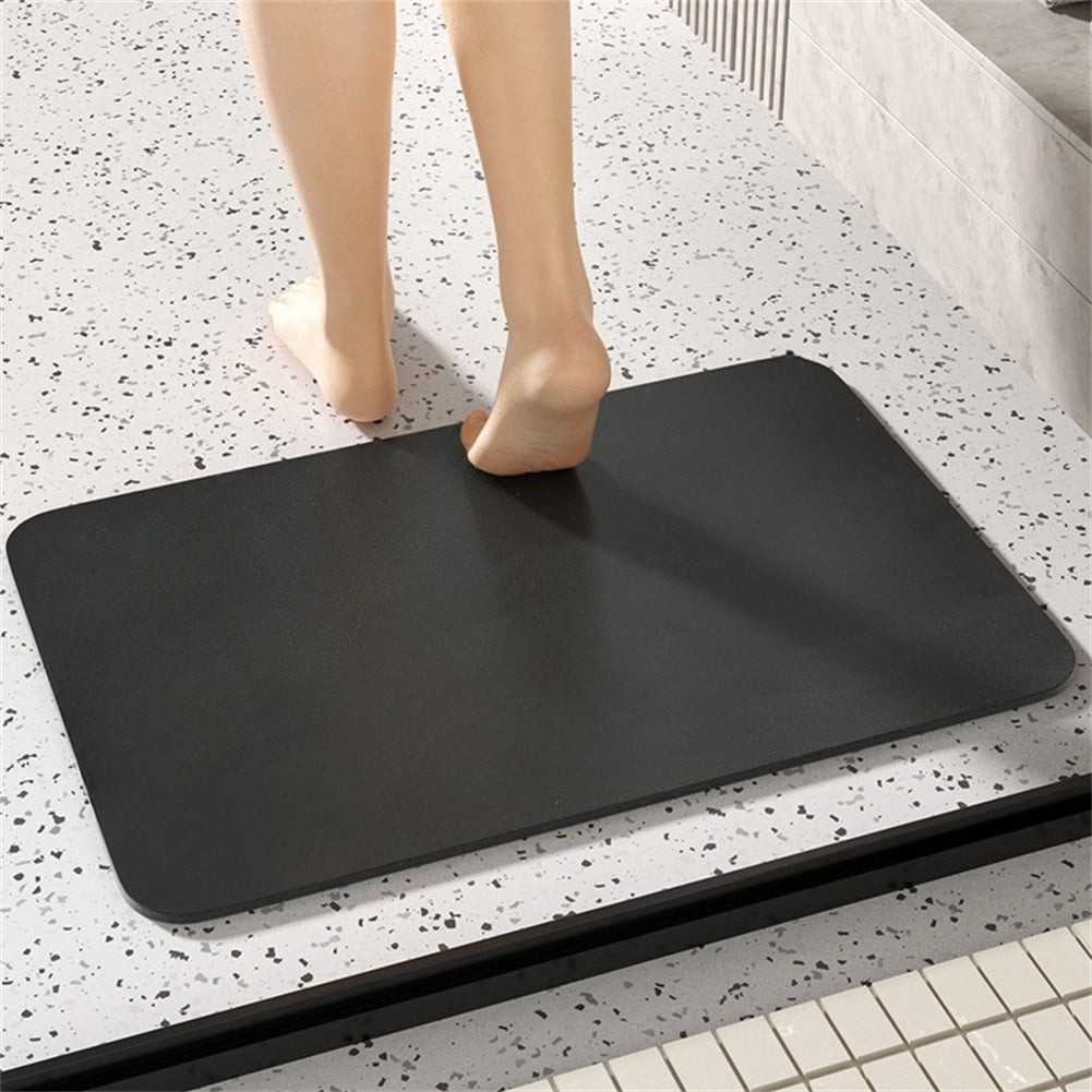 Dleadar Bathroom Rugs Bath Diatomite Stone Floor Mat Non Slip Quick Dry Pad 60x40CM House