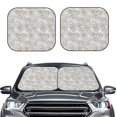 thumbnail image 2 of Balery Daisies Flowers Parasol para parabrisas de coche de 2 piezas | Parasol plegable para parabrisas delantero de coche para la mayoría de sedanes-Large, 2 of 6