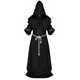 thumbnail image 2 of Adult Monk Hooded Robe Cloak Cape Friar Medieval Priest Costume, 2 of 3