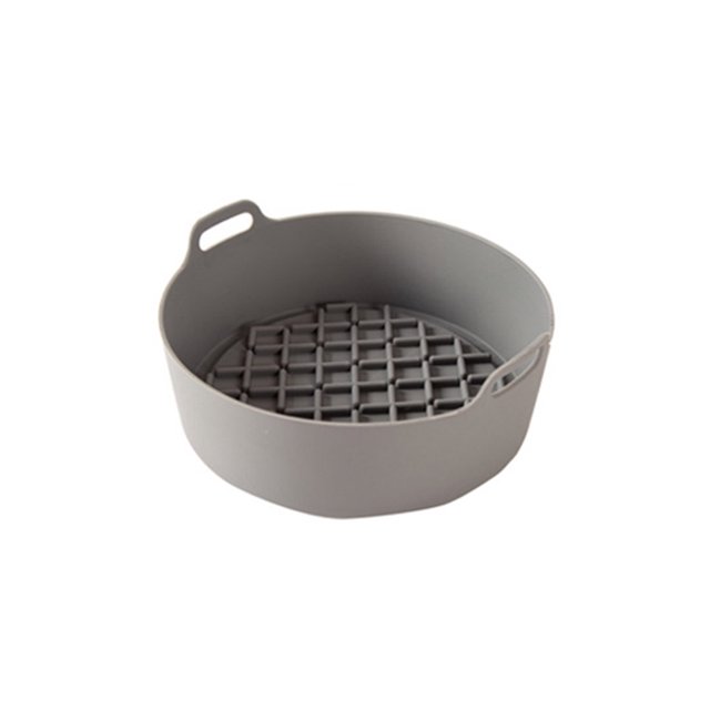 sweethay Olla de silicona multifuncional, gruesa, cuadrada, bandeja para hornear con calefacción, herramienta para restaurante, almohadilla para freidora Herramientas y accesorios para hornear Gris/S sweethay HA007280-02